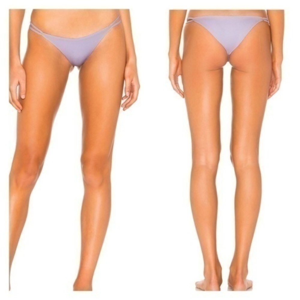 Lovers and Friends The Feels Double Strap Bikini Bottom in Lilac Size Large